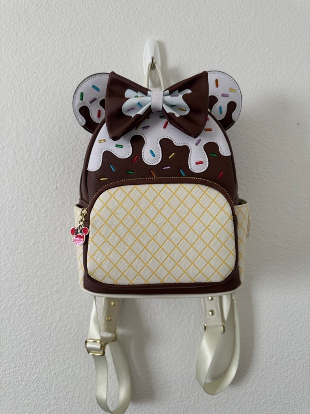 Loungefly Minnie Mouse Chocolate Sundae Mini Backpack